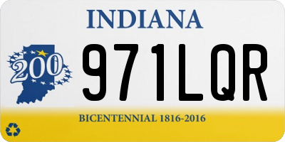 IN license plate 971LQR
