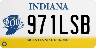 IN license plate 971LSB