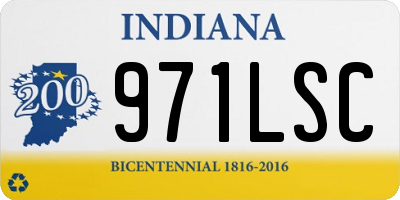 IN license plate 971LSC