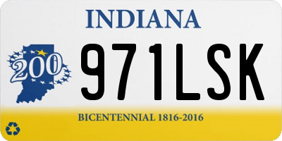 IN license plate 971LSK