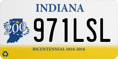 IN license plate 971LSL