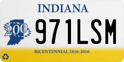 IN license plate 971LSM