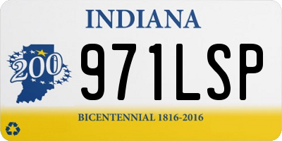 IN license plate 971LSP
