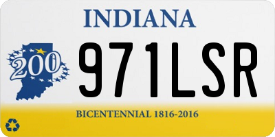IN license plate 971LSR