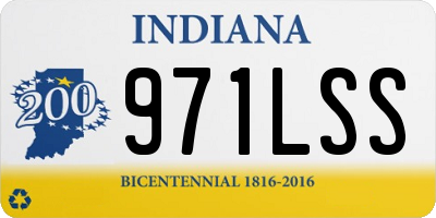 IN license plate 971LSS