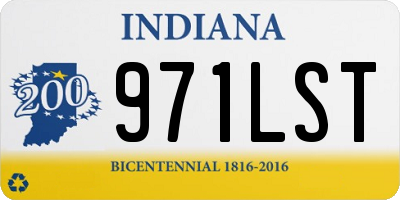 IN license plate 971LST
