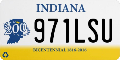 IN license plate 971LSU