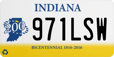 IN license plate 971LSW