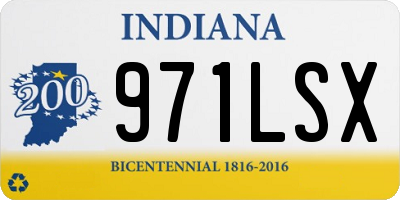 IN license plate 971LSX