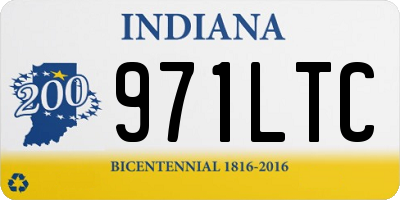 IN license plate 971LTC