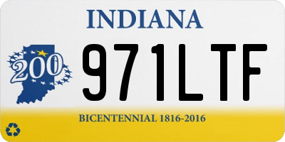IN license plate 971LTF