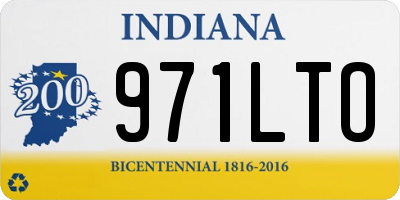 IN license plate 971LTO
