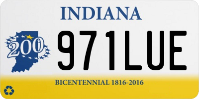 IN license plate 971LUE