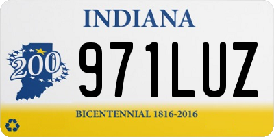 IN license plate 971LUZ