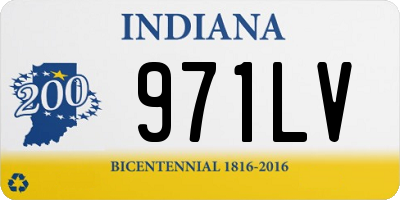 IN license plate 971LV