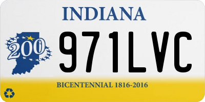 IN license plate 971LVC