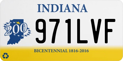 IN license plate 971LVF