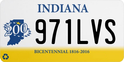 IN license plate 971LVS
