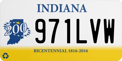 IN license plate 971LVW