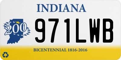IN license plate 971LWB