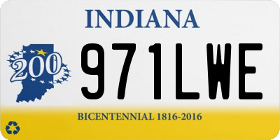 IN license plate 971LWE