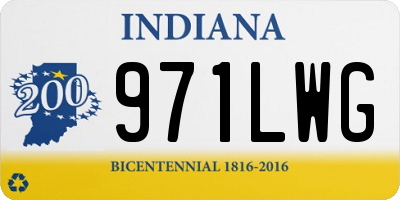 IN license plate 971LWG