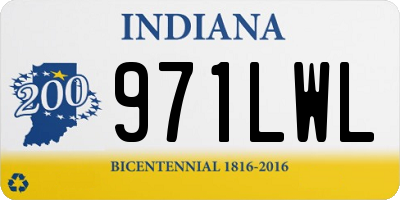 IN license plate 971LWL