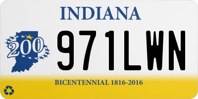 IN license plate 971LWN