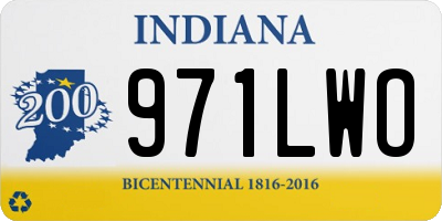 IN license plate 971LWO