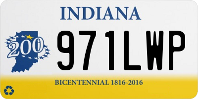 IN license plate 971LWP