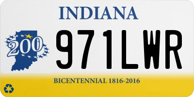 IN license plate 971LWR