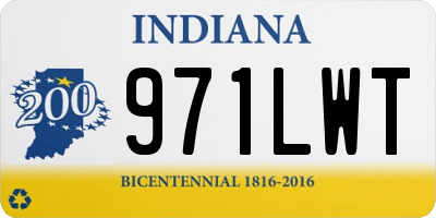 IN license plate 971LWT