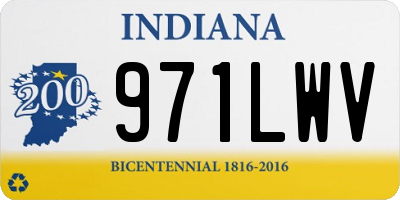 IN license plate 971LWV