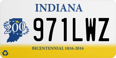 IN license plate 971LWZ