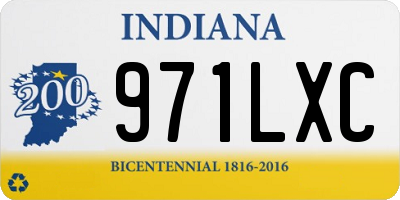 IN license plate 971LXC