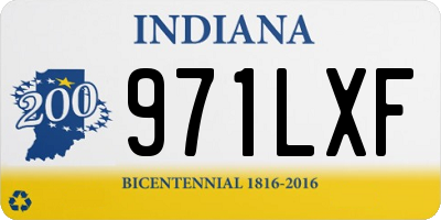 IN license plate 971LXF