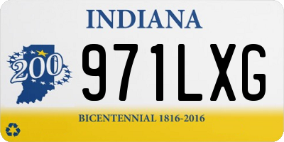 IN license plate 971LXG