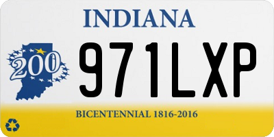 IN license plate 971LXP