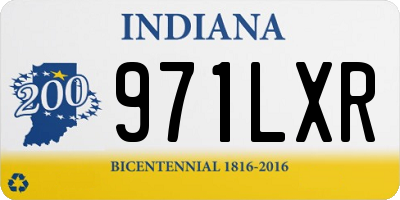 IN license plate 971LXR