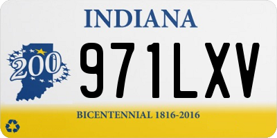 IN license plate 971LXV