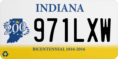 IN license plate 971LXW