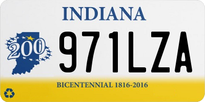 IN license plate 971LZA