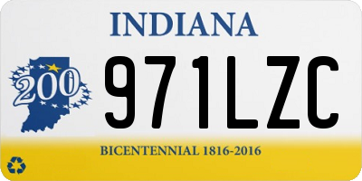IN license plate 971LZC