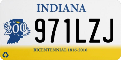 IN license plate 971LZJ