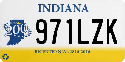 IN license plate 971LZK