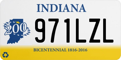 IN license plate 971LZL
