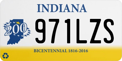 IN license plate 971LZS