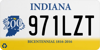IN license plate 971LZT