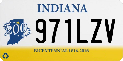 IN license plate 971LZV