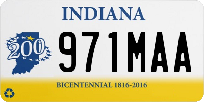 IN license plate 971MAA